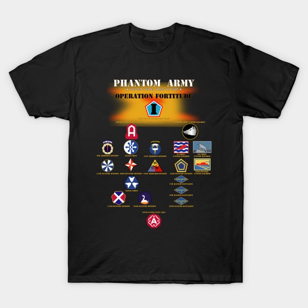 Phantom Army (Ghost Army) - Operation Fortitude - World War II T-Shirt by twix123844